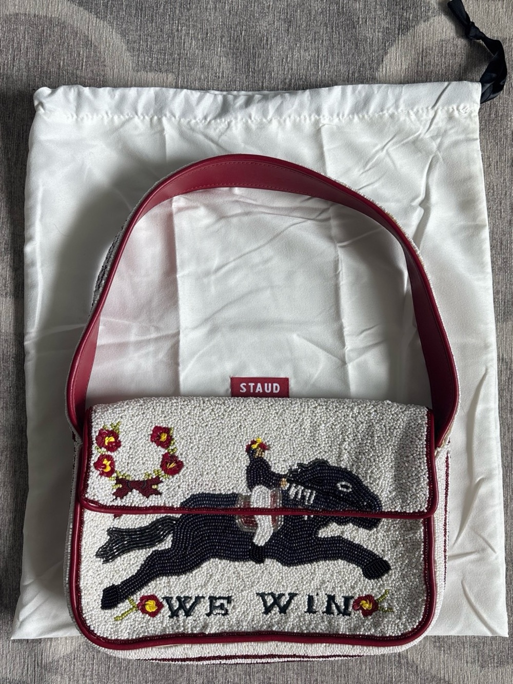 STAUD We Win Tommy Beaded Bag